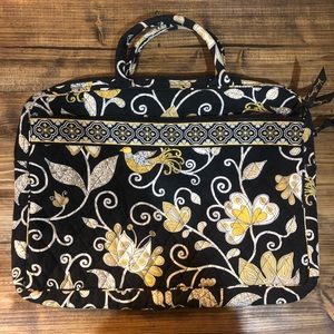 Retired Vera Bradley Laptop Case Black Yellow Bird